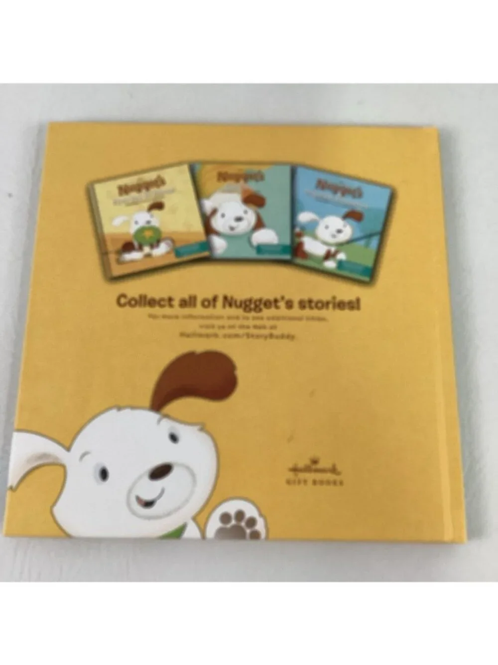 Hallmark Interactive Storybook Buddy Nugget Plush Toy w 3 Hardcover Book Bundle